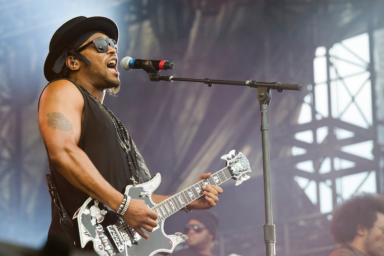 FILE - D'Angelo performs at the "Made In America" music festival in Philadelphia on Sept. 1, 2012. (Photo by Charles Sykes/Invision/AP, File)