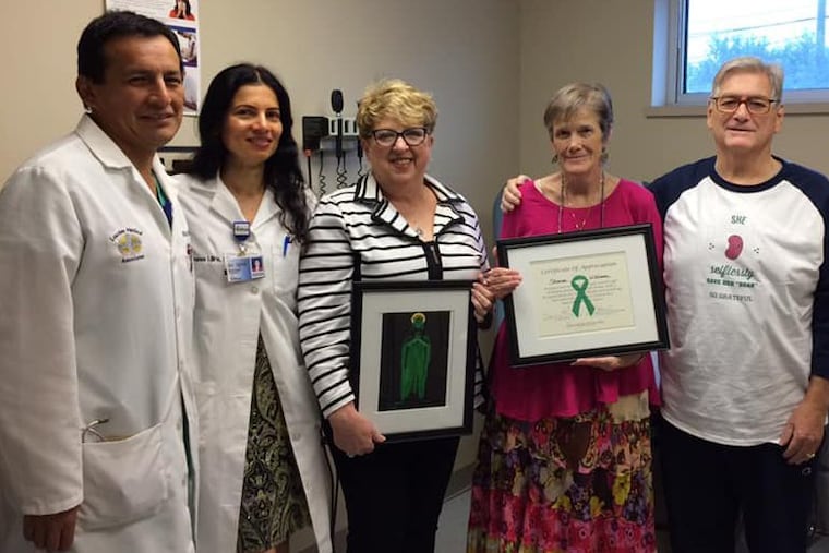 (From left to right): Dr. Ely Sebastian, Dr. Manasa Ujire, Connie McDonough-Hoyle, Sharon Williams, Paul Hoyle.