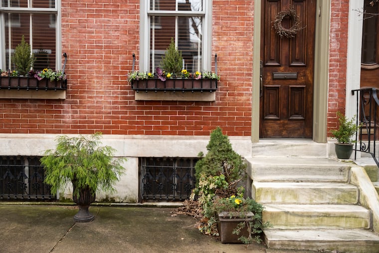 Window boxes on a home in the Spring Garden section of Philadelphia, Pa., on Thursday, March 31, 2022.