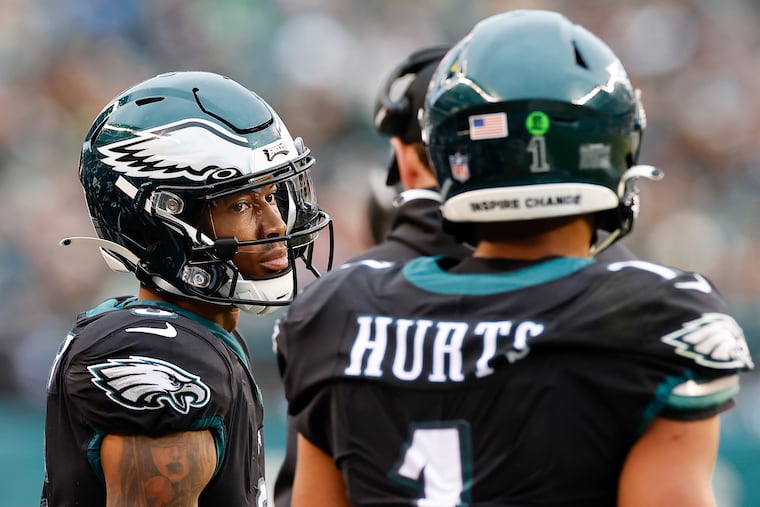 Philadelphia Eagles quarterback Jalen Hurts did not play in the Eagles game against the Jets on Dec. 5 because of an ankle sprain.