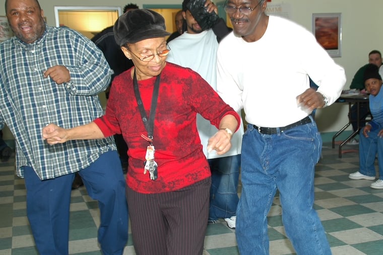 Mrs. Pennington enjoyed teaching the intricate steps in line dancing to anyone who wanted to learn.