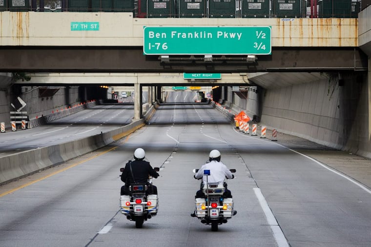 A section of the Vine Street Expressway will be closed overnight next week as crews work on demolishing the 18th Street Bridge.