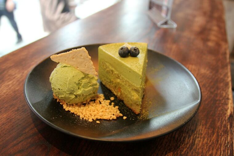 Matcha mousse cake at A La Mousse, 145 N. 11th St.
