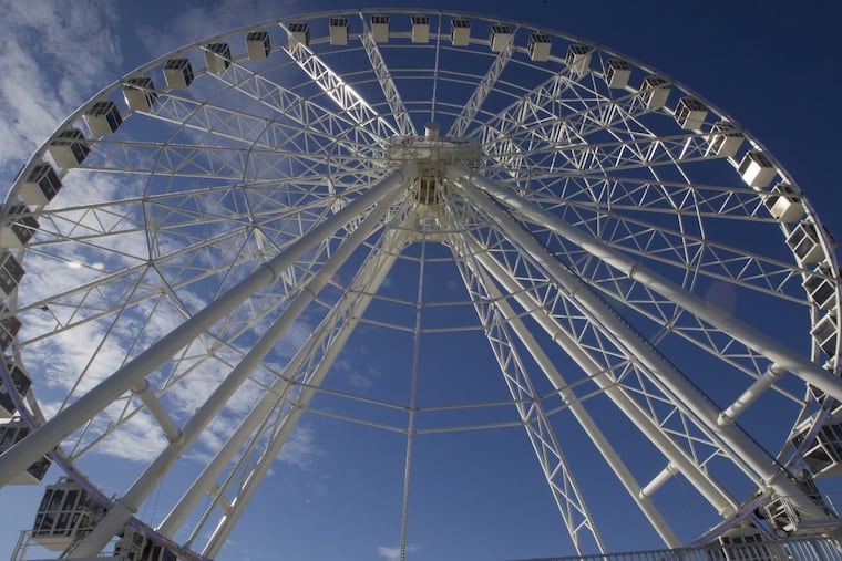 Atlantic City’ new attraction, the Observation Wheel on the Steel Pier, was opened to the public Tuesday, December, 26, 2017. The wheel offers riders birds-eye views of the Jersey Shore resort’s skyline and the ocean.