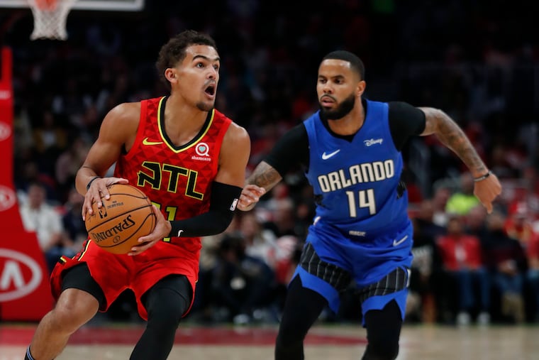 Atlanta Hawks guard Trae Young led the NBA in scoring through two games.