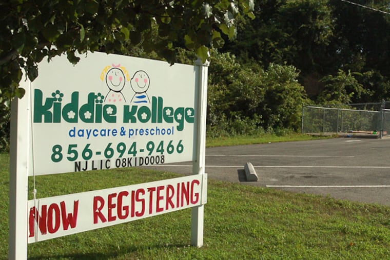 Kiddie Kollege Daycare and Preschool, at Delsea Drive and Station Avenue in Franklinville, N.J., is sitting on ground that is contaminated with mercury. (FILE)