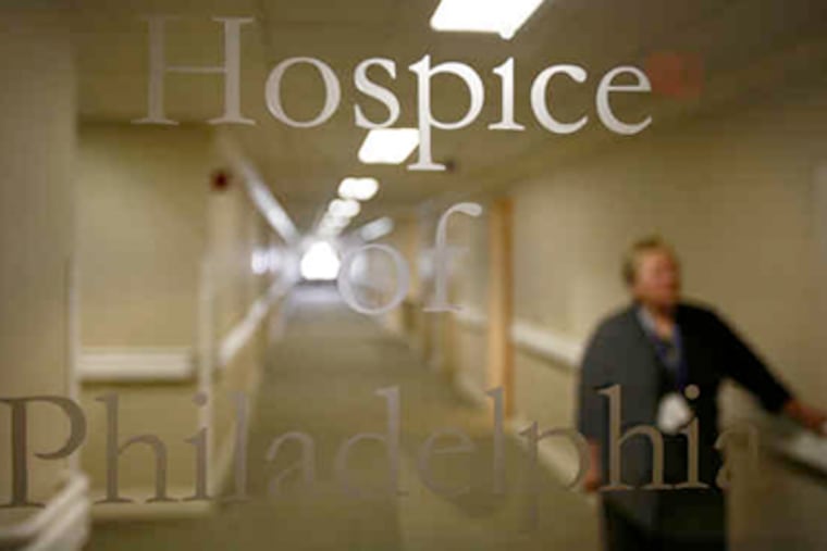 The Visiting Nurse Association's inpatient hospice facility set to open at the former MCP Hospital. Among three new facilities in the area, it is for patients with agitation, seizures, or other symptoms that can't be managed at home. (Eric Mencher / Staff Photographer)