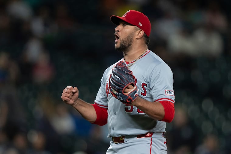 The Phillies traded away a pair of pitching prospects for former Angels right-hander Carlos Estévez on Saturday.