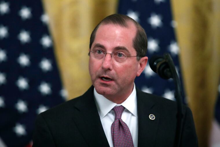 Health and Human Services Secretary Alex Azar