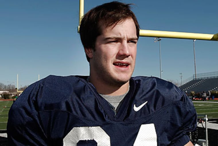 Nate Stupar and the Penn State defense are likely to get a stern test from Houston's offense. (Brandon Wade/AP)