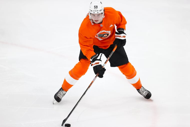 Flyers prospect Oliver Bonk, a defenseman, had 67 points in the regular season for the London Knights.