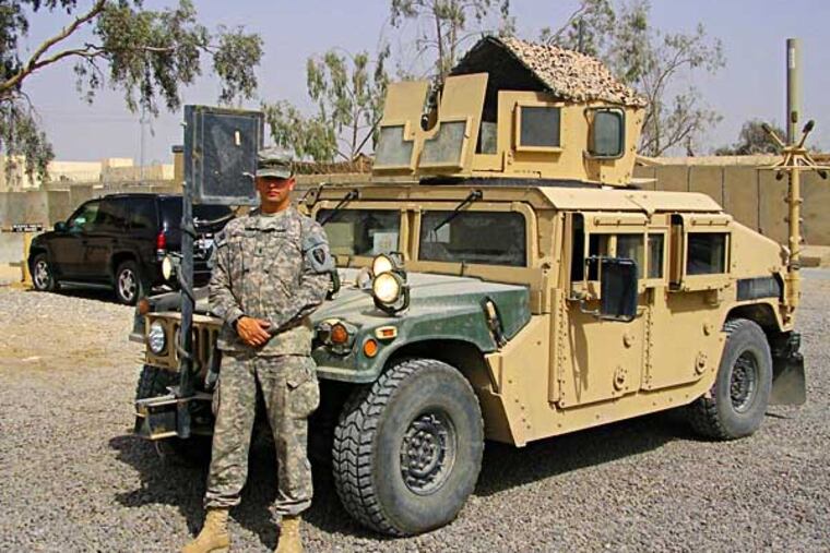 JMIL17 - Recent photo of 1st Lt. D.W. Janszky in Iraq provided by the Lt.