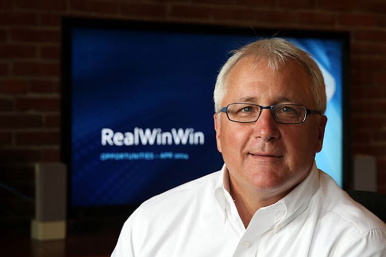 Doug Bloom, CEO of RealWinWin talks about his business in Philadelphia on July 15, 2014. (DAVID MAIALETTI / Staff Photographer)