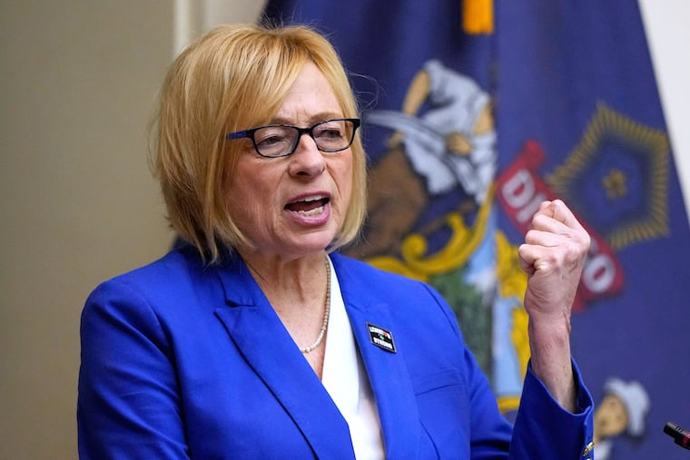 Democratic Gov. Janet Mills delivers her State of the State address Jan. 30, 2024, at the State House in Augusta, Maine.