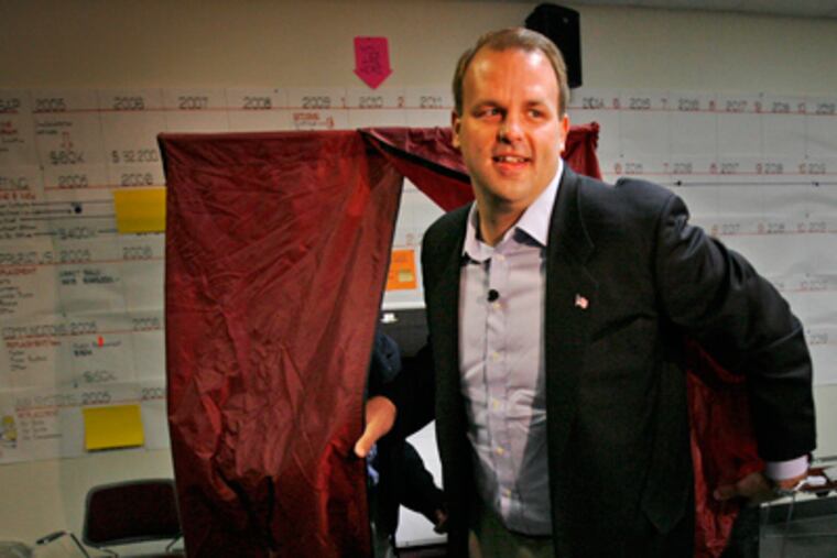 Republican Jon Runyan has been declared the winner in the 3rd Congressional District of New Jersey. (Alejandro A. Alvarez / Staff Photographer)