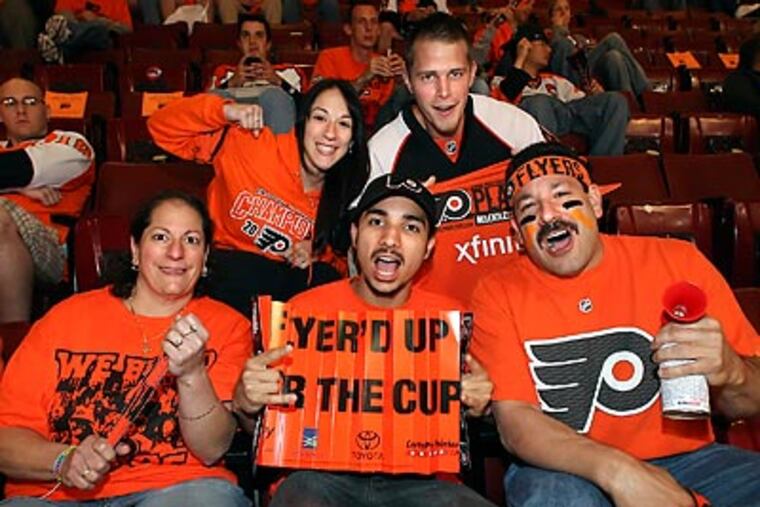 The Flyers have seen a big jump in fan optimism since last March. (Steven M. Falk/Staff file photo)