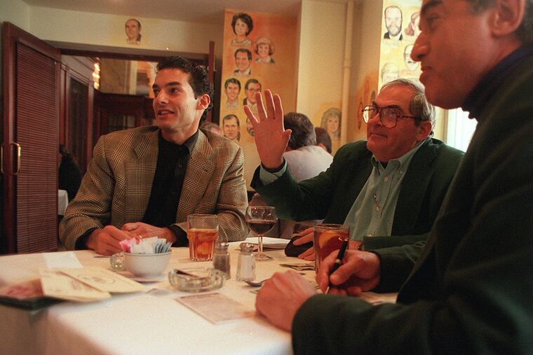 At the Palm in 1997 (from left): Marc Brownstein, Bob Greenberg, and Berny Brownstein.