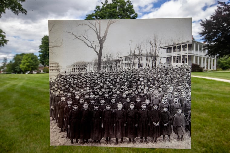 Historical image of the student body from March, 1892 courtesy of the Cumberland County Historical Society, Carlisle, Pa.