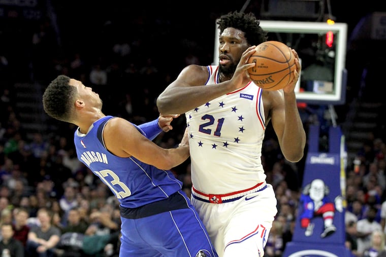 The Sixers went 3-0 last week with Joel Embiid averaging 31.7 points and 16.3 rebounds during that span.