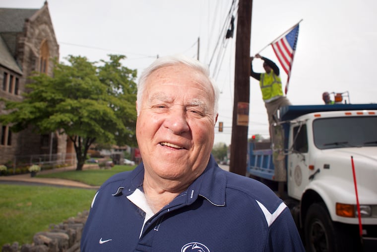 Collingdale Mayor Frank Kelly, seen here in 2012, died Thursday at 83. Kelly was the longest-serving municipal executive in Pennsylvania history.