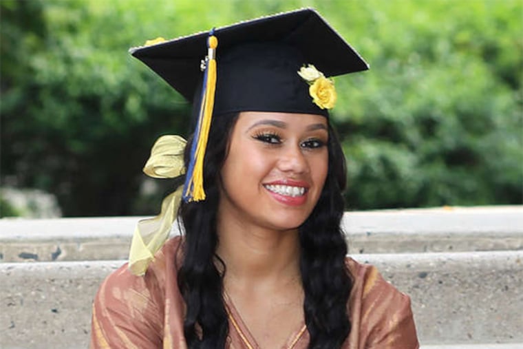 Bianca Perry is graduating from La Salle on Sunday with a degree in criminal justice, after a childhood of poverty, abandonment, and homelessness.