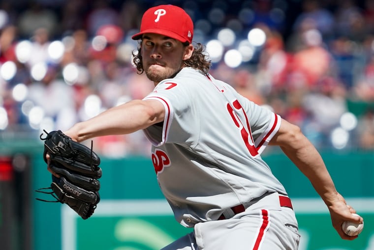 Nola pitched eight shutout innings during a start last week in Washington, his third this season against the Nationals. He'll make his fourth on Tuesday.