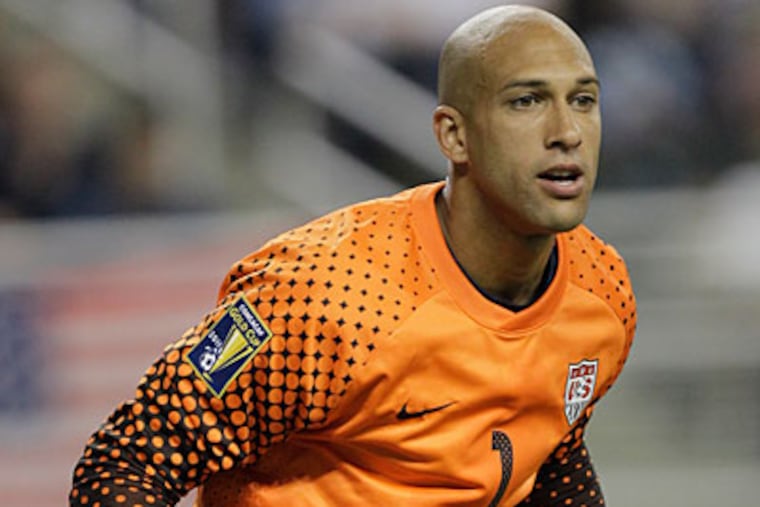 United States goalkeeper Tim Howard is getting a rest after competing in the CONCACAF Gold Cup. (Paul Sancya/AP Photo)