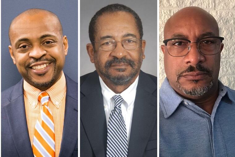 From left: Reggie Shuford, Peter Grear, Tony Grear. After a DNA test, Shuford discovered Peter Grear, his first legal boss and father of his friend Tony, is his biological father.