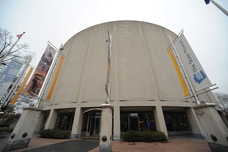 Exterior view of the Pennsylvania State Museum which is part of the Pennsylvania State Archive facilities is shown Tuesday, Dec. 3 , 2016 in Harrisburg, Pa. The museum has closed its Native American exhibit to comply with a federal law requiring the repatriation of artifacts.