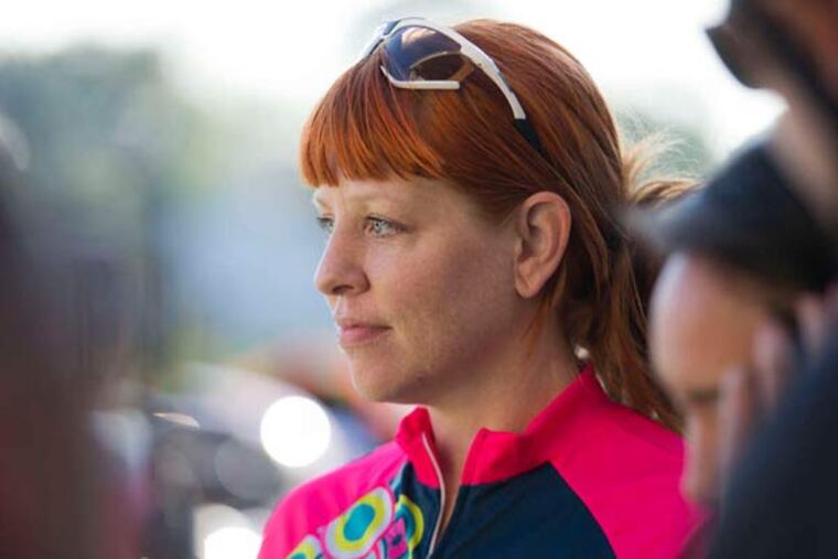 Tiffany Nardella, a breast cancer patient, pushes on.