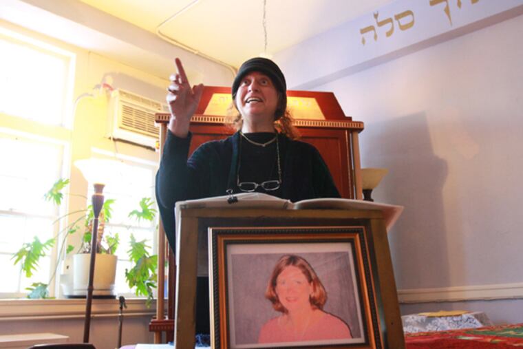 Rabbi Marcia Prager of P'nai Or talks about Carol Ambruster before her memorial service.