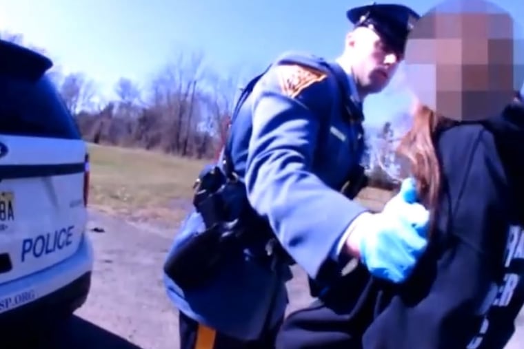 New Jersey State Trooper Joseph Drew reached inside a young man’s underwear to conduct a body search after he said he smelled marijuana during a motor vehicle stop on March 8, 2017 in Southampton. The search, captured by dashcam and body cameras of the trooper and his back-up officer, was obtained by the New Jersey Libertarian Party through an open public records request.