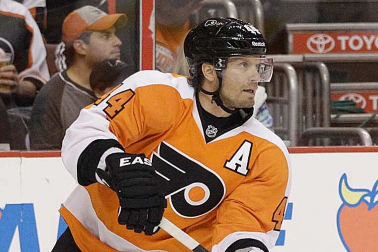 Flyers defenseman Kimmo Timonen had back surgery during the summer. (Matt Slocum/AP file)