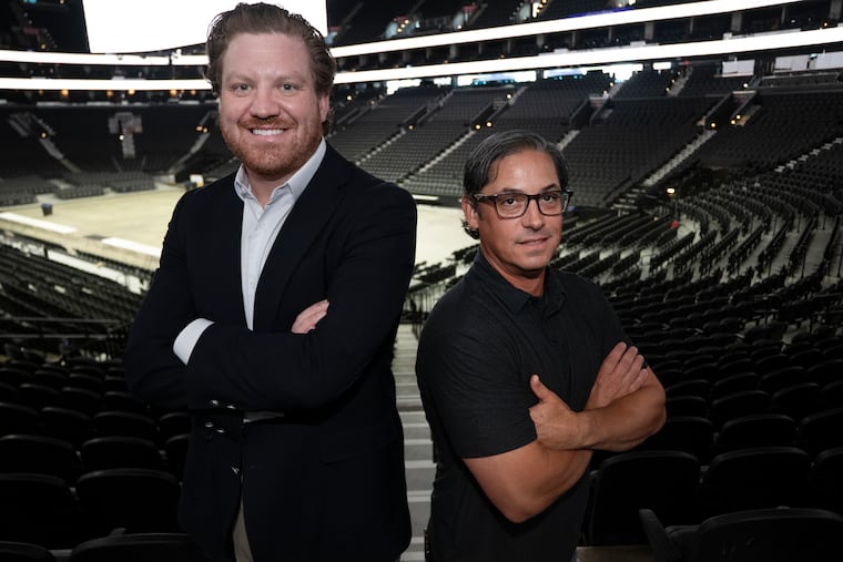 Xfinity Mobile Arena vice president and general manager Mike Sulkes (left) and senior vice president of booking Brett Reopell were instrumental in bringing UFC back to Philly after a near-decade absence.