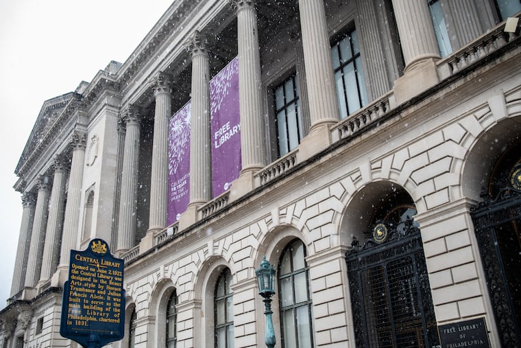 Parkway Central Library in Philadelphia in January.