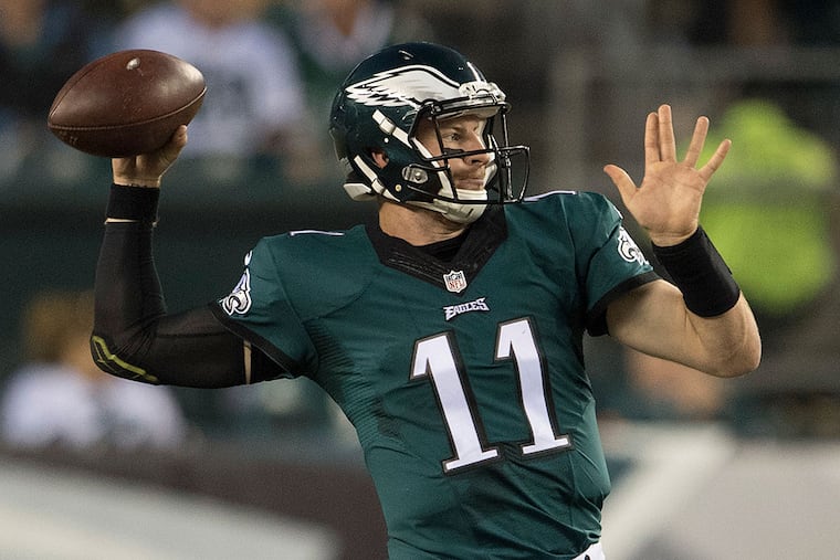 Eagles rookie quarterback Carson Wentz.