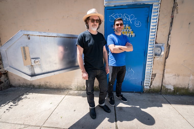 Chris Forsyth (left) and Nick Millevoi at Jerry’s on Front in Philadelphia.