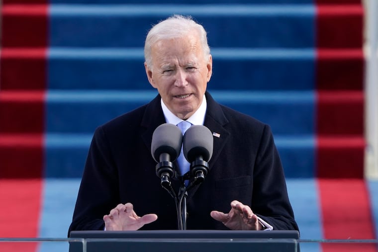 President Joe Biden speaks during the 59th Presidential Inauguration at the U.S. Capitol in Washington. The Biden administration is taking quick steps to keep the United States in the World Health Organization, part of his ambition to launch a full-throttle effort to fight the COVID-19 pandemic.
