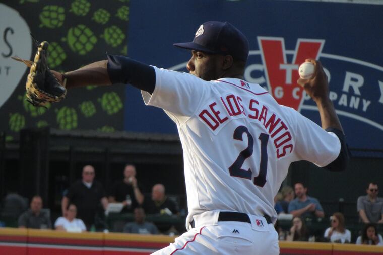 Enyel De Los Santos is 7-3 with a 1.73 ERA for Triple-A Lehigh Valley.