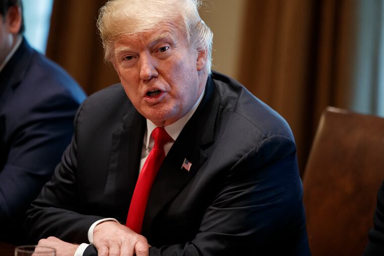 President Donald Trump speaks during a meeting with newly elected governors in the Cabinet Room of the White House, Thursday, Dec. 13, 2018, in Washington. (AP Photo/Evan Vucci)