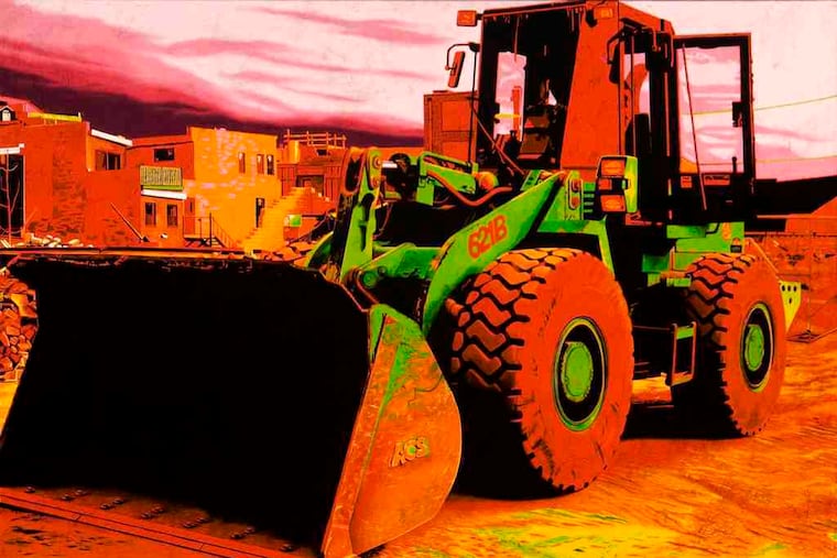 Ira Upin's "Battleground" is from the exhibition "Northern Liberties: A Transformation" at Projects Gallery.