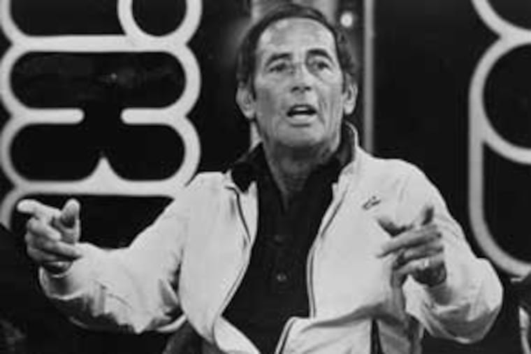 Joey Bishop returned in April 1977to the city where he grew up to cohost "The Mike Douglas Show."