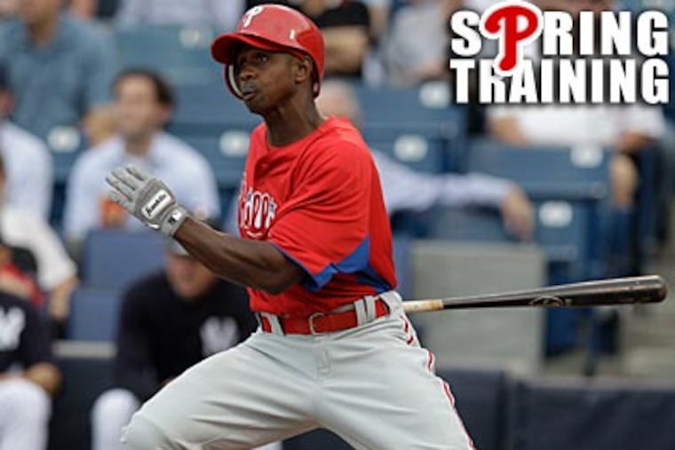 Juan Pierre had four hits, one RBI and one run but was caught stealing against the Yankees. (Kathy Willens/AP)