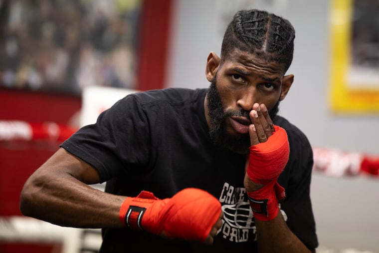 Boxer Andy Cruz works out at Philly's Next Champ Boxing Gym in Philadelphia on Thursday, July 25, 2024.