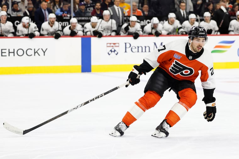 Noah Cates one of just five Flyers with a positive plus-minus (plus-3) on the season while averaging 15 minutes, 53 seconds of ice time.