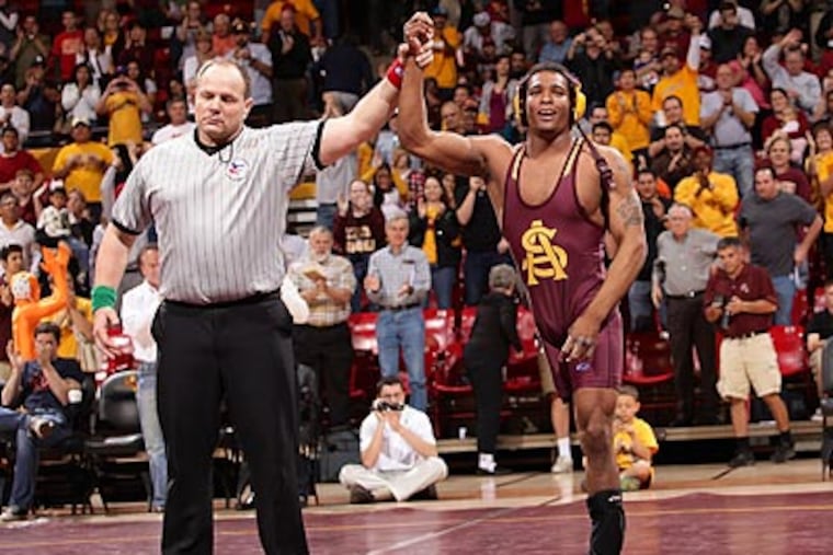Arizona State's Anthony Robles is the nation's top-rated 125-pound wrestler. (Photo courtesy Jason Wise/ASU Media Relations)