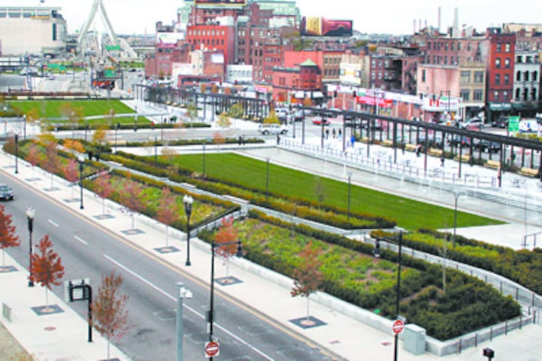 Boston's Big Dig was envisioned as a cure for gridlock. Covetous glances are being cast from Philadelphia, another city long separated from its waterfront by an interstate highway.