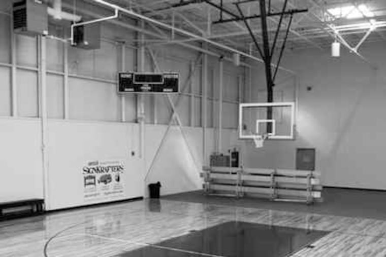 The basketball court is the centerpiece of the new Competitive Edge Sports complex on Henderson Road, King of Prussia. It will open Sunday.