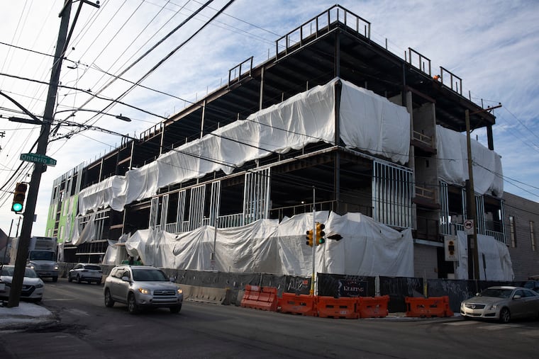 The new AMY at James Martin School on Richmond Street in Port Richmond. Construction is expected to be finished in December.