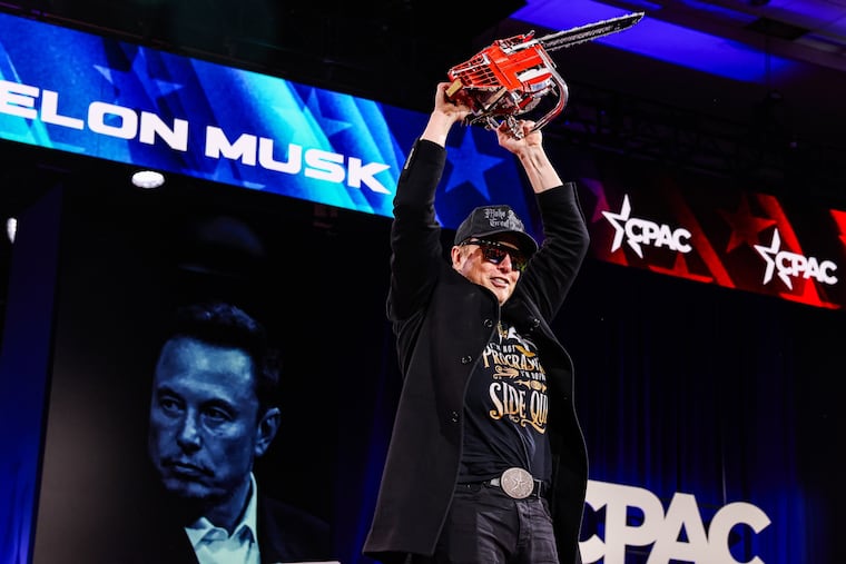 As head of DOGE, Elon Musk sometimes wielded a chainsaw on stage.